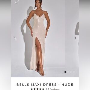 NOT FOR SALE - search for this dress from babyboo - bells dress nude ( xs-s